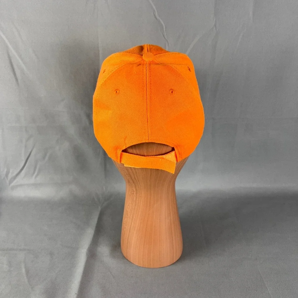 Unisex Baseball Cap One Size Orange Spellout Covered in Jesus Blood Christian